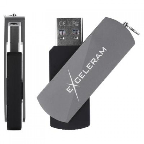 Флешка eXceleram 64GB P2 Series Gray/Black USB 3.1 Gen 1 (EXP2U3GB64)