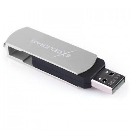 Флешка eXceleram 8GB P2 Series Silver/Black USB 2.0 (EXP2U2SIB08)