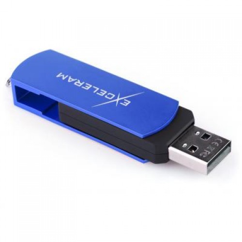 Флешка eXceleram 64GB P2 Series Blue/Black USB 2.0 (EXP2U2BLB64)