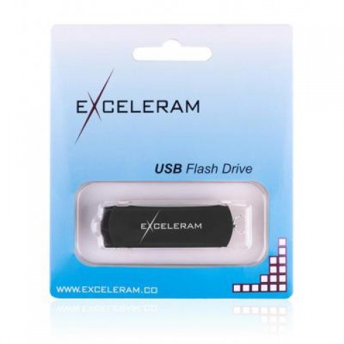 Флешка eXceleram 16GB P2 Series Black/Black USB 2.0 (EXP2U2BB16)