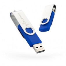 Флешка eXceleram 32GB P1 Series Silver/Blue USB 2.0 (EXP1U2SIBL32)