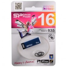 Флешка Silicon Power 16GB Touch 835 Blue USB 2.0 (SP016GBUF2835V1B)