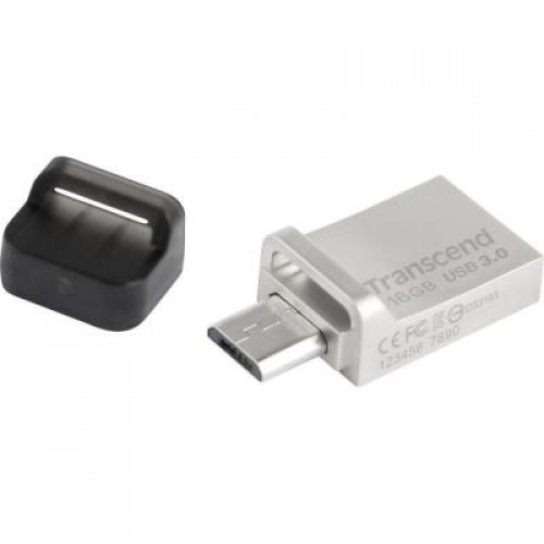 Флешка Transcend 16GB JetFlash OTG 880 Metal Silver USB 3.0 (TS16GJF880S)