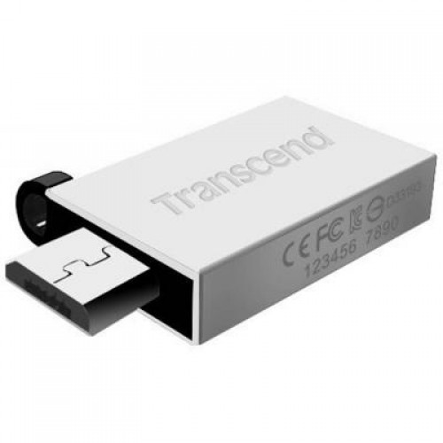 Флешка Transcend 32G On-The-Go Silver USB 2.0 (TS32GJF380S)