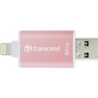 Флешка Transcend 64GB JetDrive Go 300 Rose Gold USB 3.1/Lightning (TS64GJDG300R)