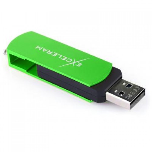 Флешка eXceleram 16GB P2 Series Green/Black USB 2.0 (EXP2U2GRB16)