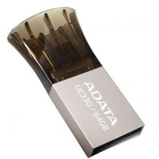 Флешка A-DATA 64GB UC330 Black USB 2.0 OTG (AUC330-64G-RBK)