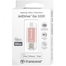 Флешка Transcend 64GB JetDrive Go 300 Rose Gold USB 3.1/Lightning (TS64GJDG300R)