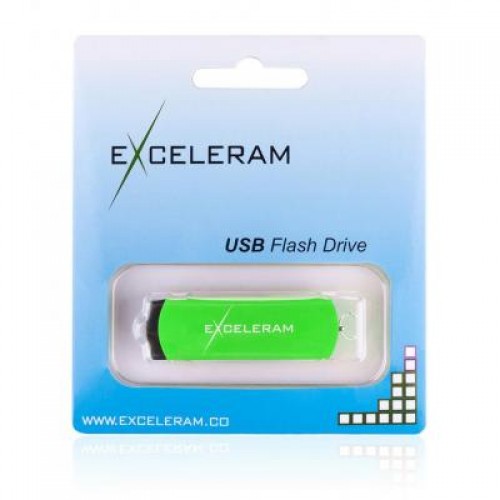 Флешка eXceleram 16GB P2 Series Green/Black USB 2.0 (EXP2U2GRB16)