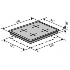 Варочная поверхность Ventolux HSF640-D3 CEST (X)