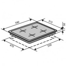 Варочная поверхность Ventolux HSF640-T3G CEST (BK)