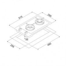 Варочная поверхность MINOLA MGG 31063 WH