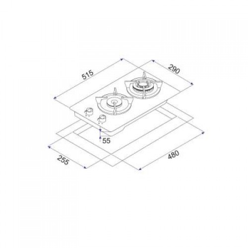 Варочная поверхность MINOLA MGG 31263 WH