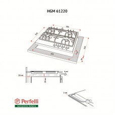 Варочная поверхность Perfelli HGM 61220 I