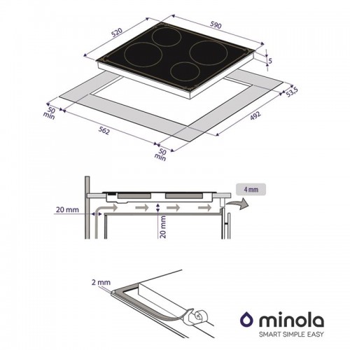 Варочная поверхность Minola MVH 6032 GBL RUSTIC