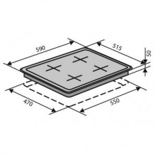 Варочная поверхность Ventolux HSF640-A3 (WH)