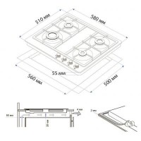 Варочная поверхность MINOLA MGM 61021 WH