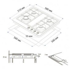 Варочная поверхность MINOLA MGM 61021 WH