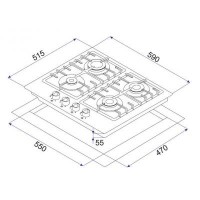 Варочная поверхность MINOLA MGG 61425 BL