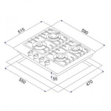 Варочная поверхность MINOLA MGG 61425 BL