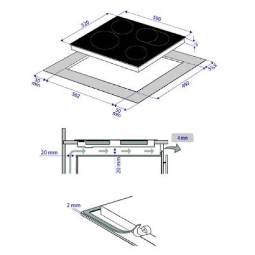 Варочная поверхность MINOLA MVH 6142 GBL