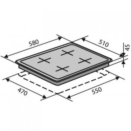 Варочная поверхность Ventolux HG640 B2 (BK)