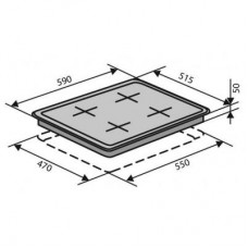 Варочная поверхность Ventolux HSF640-T3G T (WH)