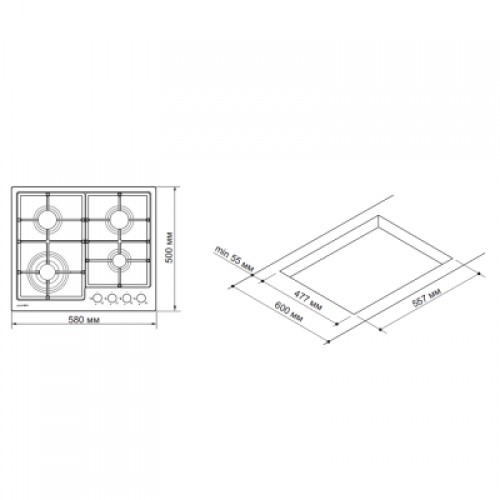 Варочная поверхность Pyramida PFX 648 T IX