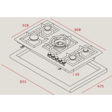 Варочная панель Teka EFX90 5G AI AL DR CI