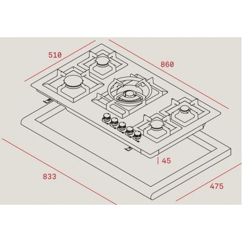 Варочная панель Teka EFX90 5G AI AL DR CI