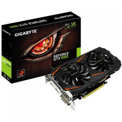 Видеокарта GIGABYTE GeForce GTX1060 6144Mb WINDFORCE (GV-N1060WF2-6GD)