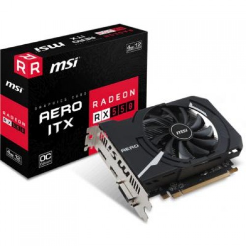 Видеокарта MSI Radeon RX 550 4096Mb AERO ITX OC (RX 550 AERO ITX 4G OC)