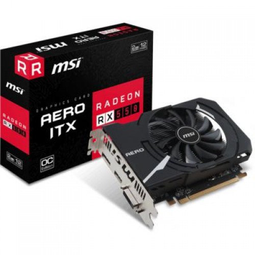 Видеокарта MSI Radeon RX 550 2048Mb AERO ITX OC (RX 550 AERO ITX 2G OC)