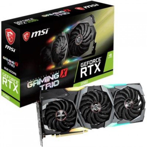 Видеокарта MSI GeForce RTX2080 8192Mb GAMING X TRIO (RTX 2080 GAMING X TRIO)