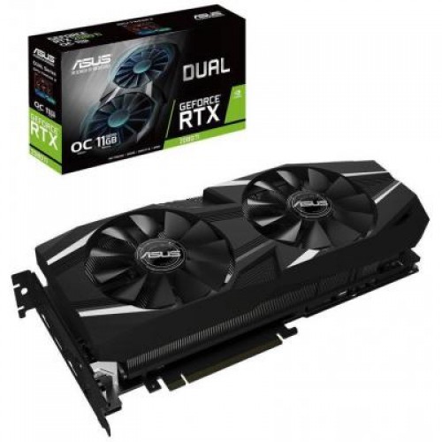 Видеокарта ASUS GeForce RTX2080 Ti 11Gb DUAL OC (DUAL-RTX2080TI-O11G)