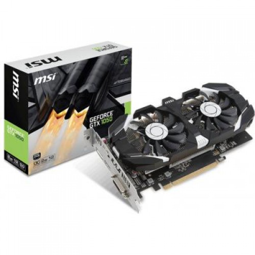 Видеокарта MSI GeForce GTX1050 2048Mb DUAL FANS OC (GTX 1050 2GT OCV1)