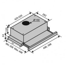 Вытяжка Ventolux GARDA 60 WH (1000)