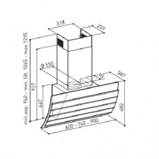 Вытяжка ZIRTAL FAVORIT 90 WH