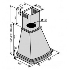 Вытяжка VENTOLUX VICENZA 60 CREMA (1000) PB IT