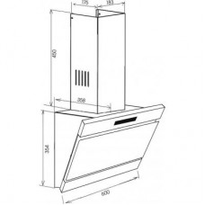 Вытяжка ZIRTAL FORTE 60 BL