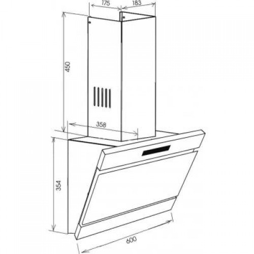 Вытяжка ZIRTAL FORTE 60 BL