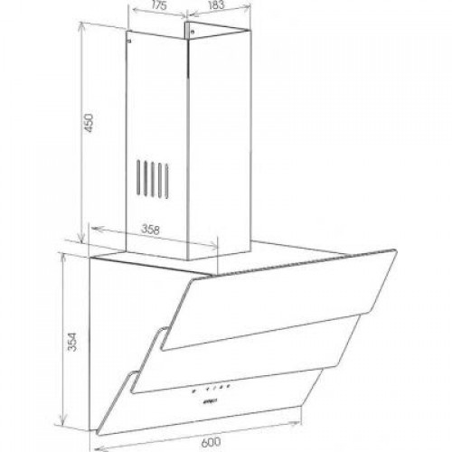 Вытяжка ZIRTAL FALCON 60 WH