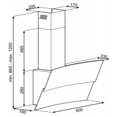 Вытяжка Amica OKC625S