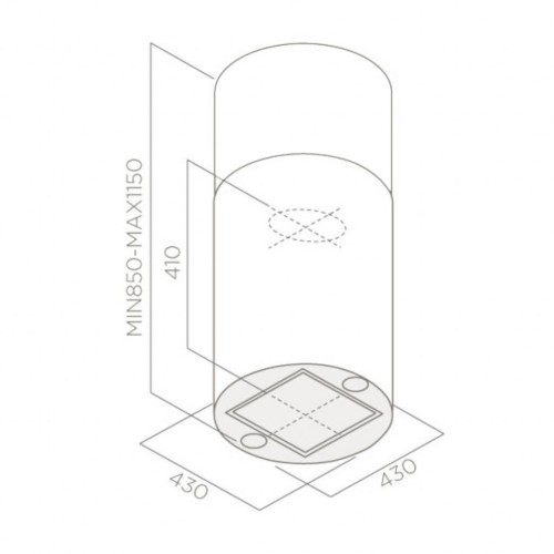 Вытяжка Elica Tube PRO ISLAND IX/A/43