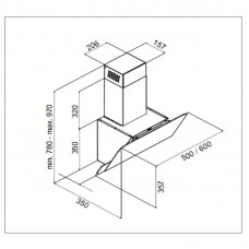 Вытяжка Perfelli DN 6114 W