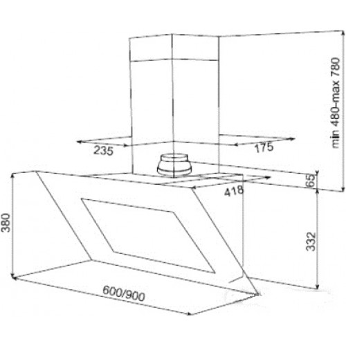 Вытяжка TEKA DVT 650 (Black) (40483510)