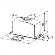Вытяжка Franke Box Plus LED FBI 537 XS LED (110.0442.943)