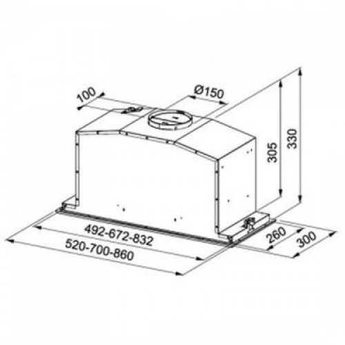 Вытяжка Franke Box Plus LED FBI 537 XS LED (110.0442.943)