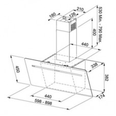Вытяжка Franke Smart FPJ 905 V BK/BG (110.0441.355)