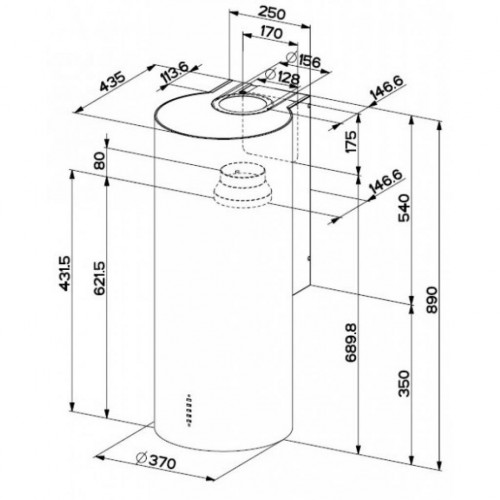 Вытяжка FABER CYLINDRA EG8 X A37 ELN